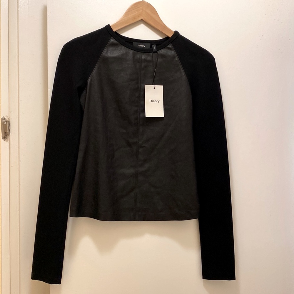 Theory Combo Raglan Top, Size P, Brand New with tags